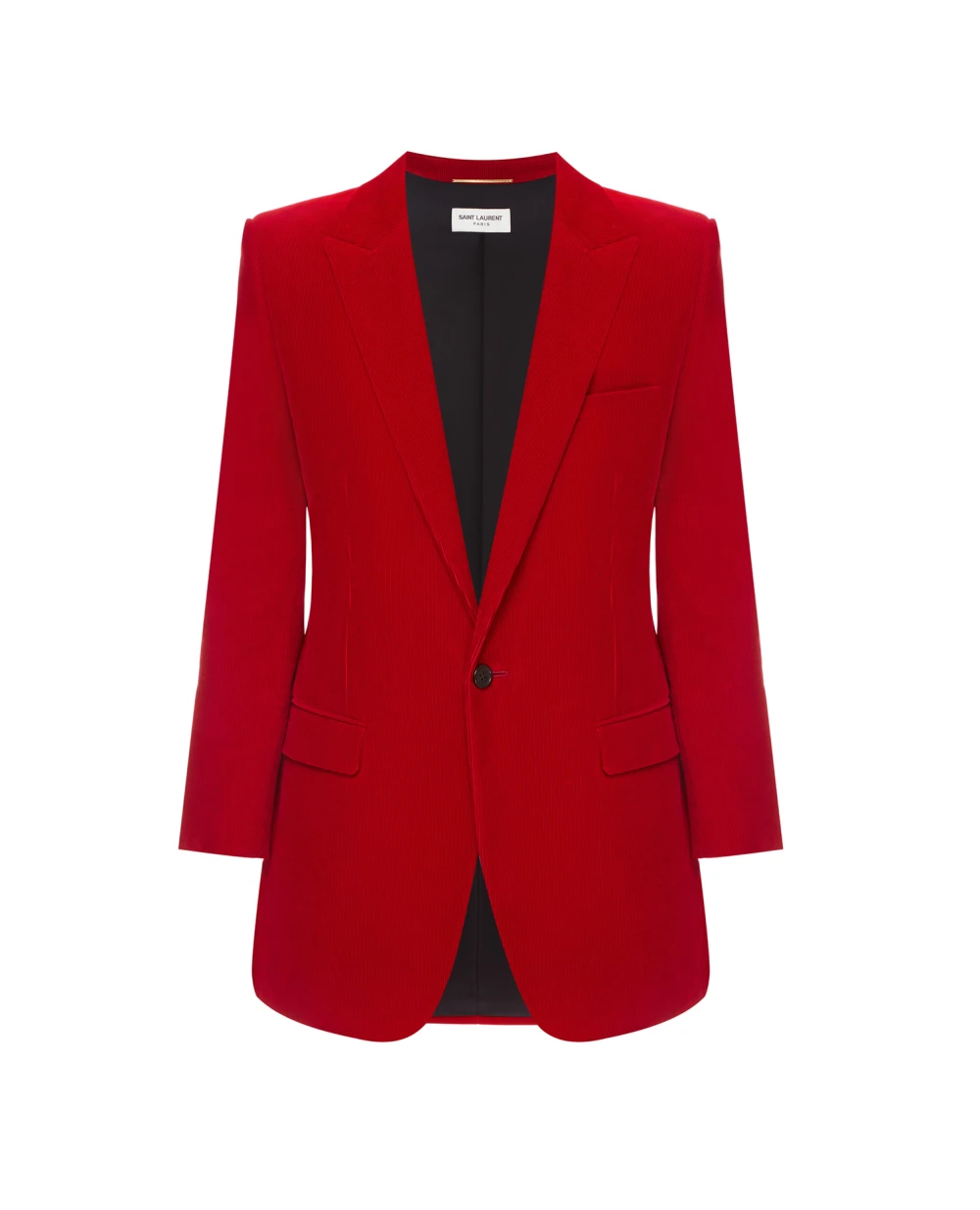 Вельветовый жакет Saint Laurent 632834-Y006R, красный цвет • Купить в интернет-магазине Kameron