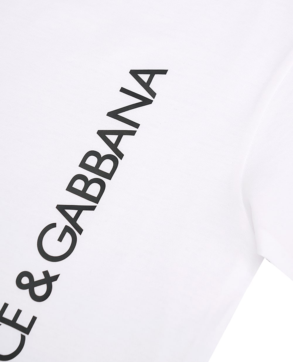 Детская трикотажная футболка Dolce&Gabbana Kids L4JTEY-G7K0M-S, белый цвет • Купить в интернет-магазине Kameron