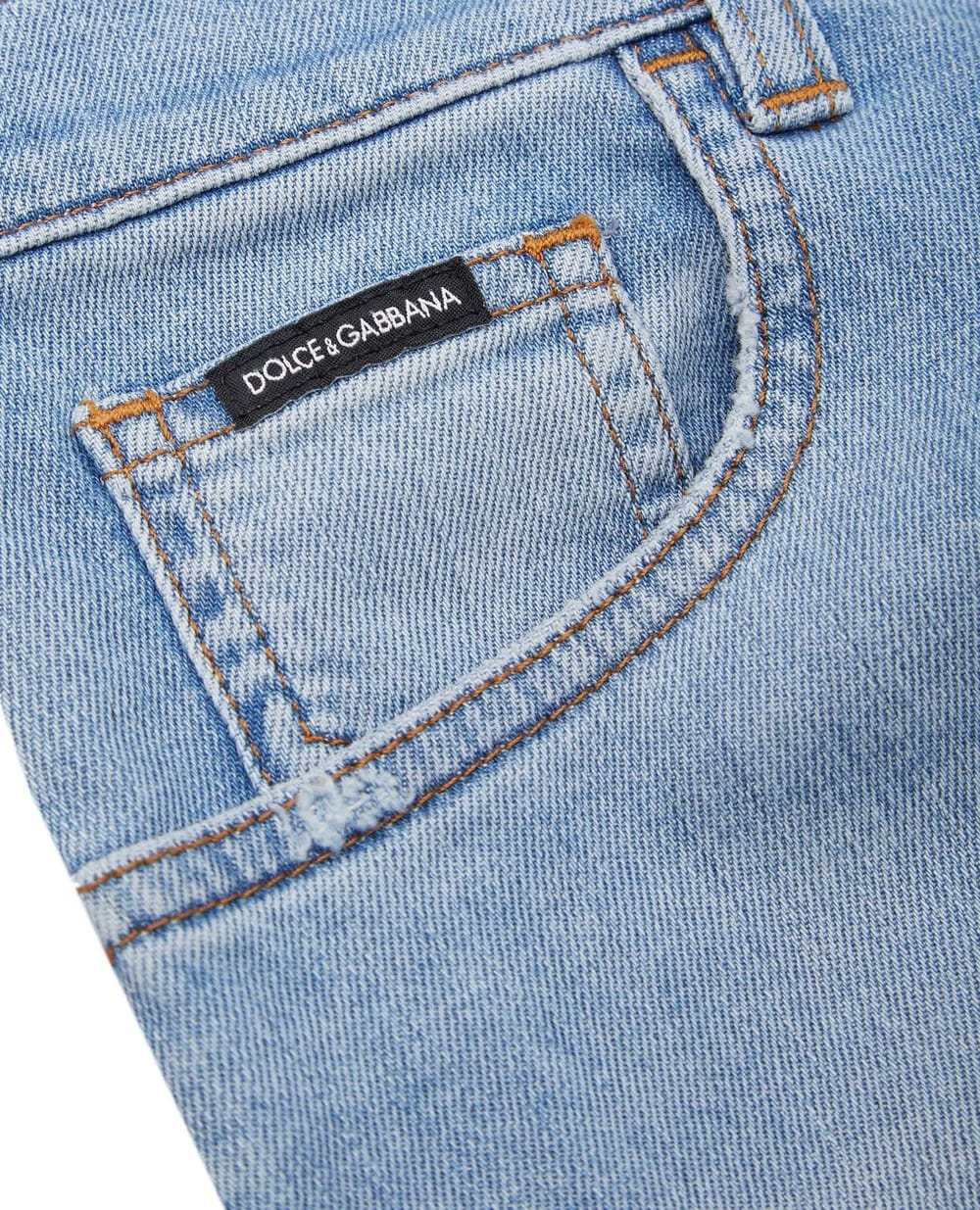 Джинсы Dolce&Gabbana Kids L51F67-LD786-S-, голубой цвет • Купить в интернет-магазине Kameron