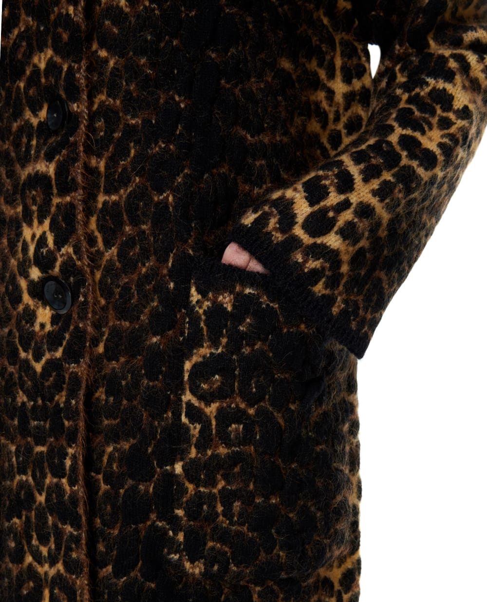 Шерстяное пальто Saint Laurent 633418-YARC2, разноцветный цвет • Купить в интернет-магазине Kameron