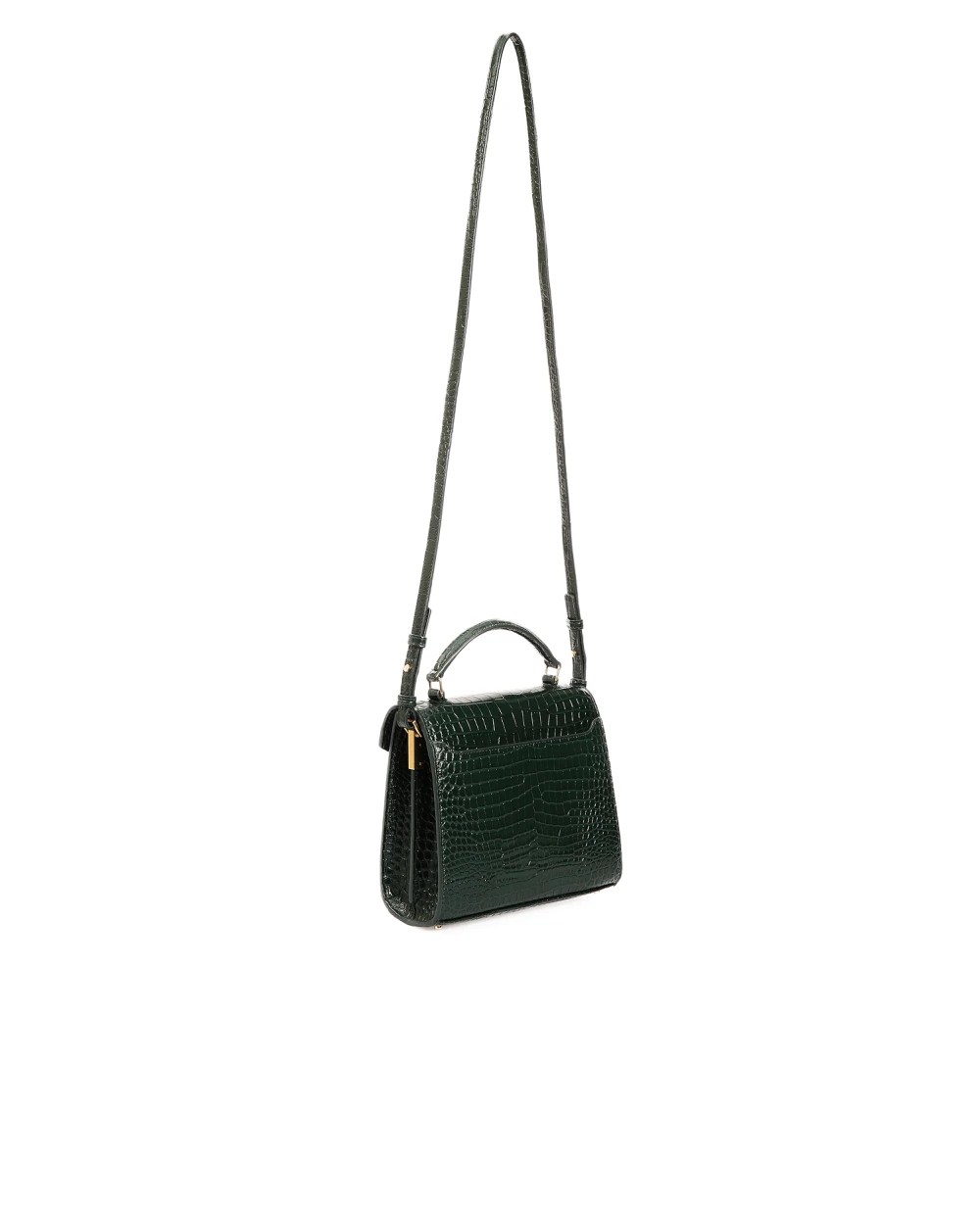Кожаная сумка Cassandra mini Saint Laurent 623930-DND0J-, зеленый цвет • Купить в интернет-магазине Kameron