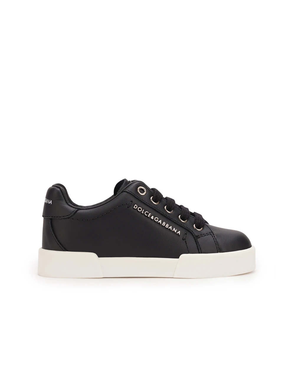 Детские кеды Dolce&Gabbana Kids DA0724-A3444-S, черный цвет • Купить в интернет-магазине Kameron
