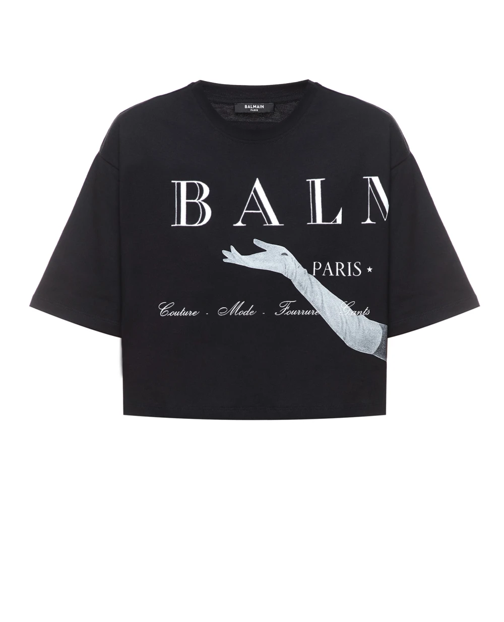 Футболка Balmain BF0EE020GD17, черный цвет • Купить в интернет-магазине Kameron