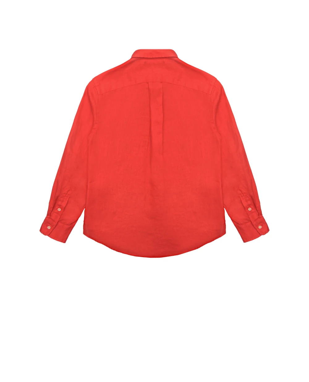 Детская льняная рубашка Polo Ralph Lauren Kids 323865270001, коралловый цвет • Купить в интернет-магазине Kameron