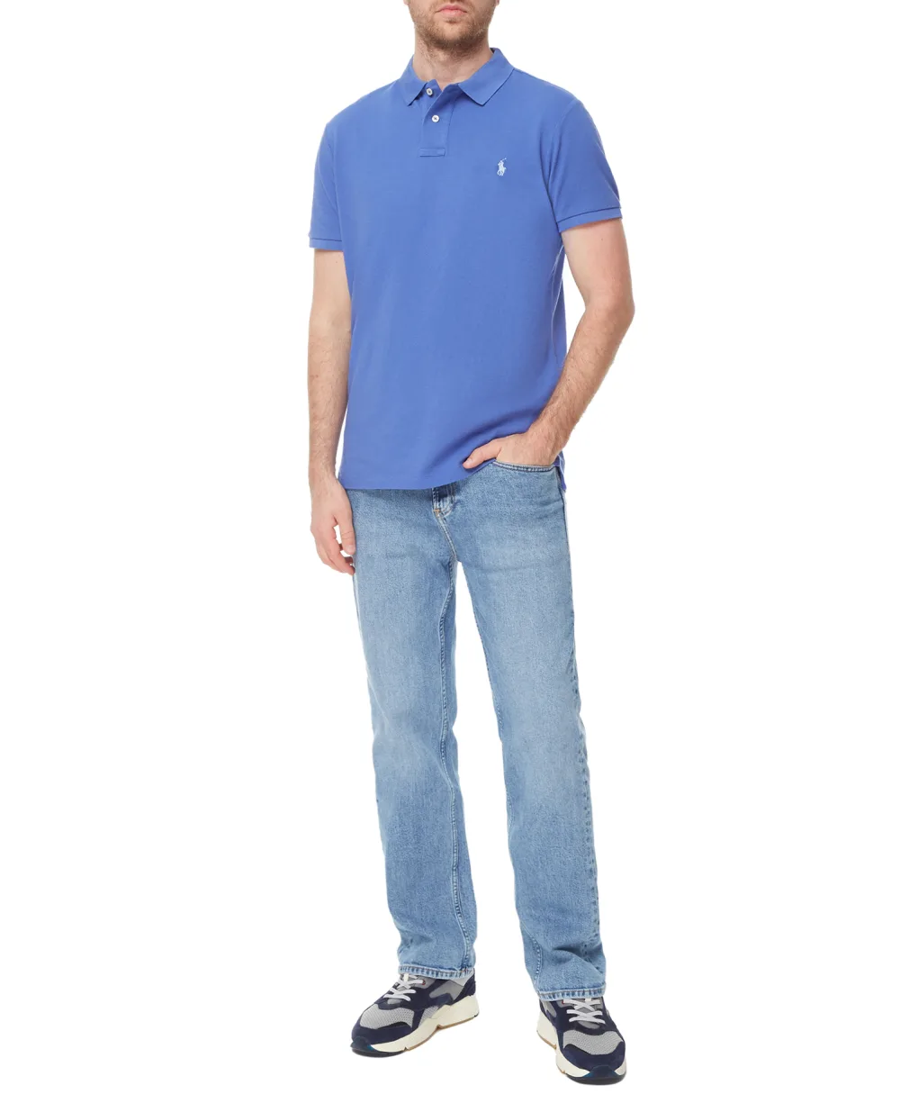 Поло Polo Ralph Lauren 710680784256, синий цвет • Купить в интернет-магазине Kameron