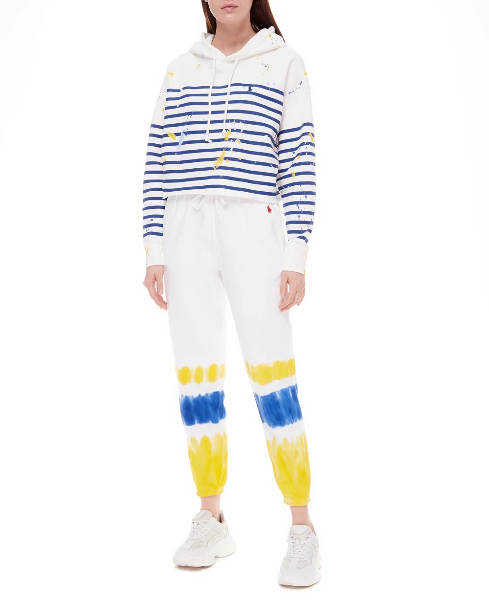 Спортивные брюки Polo Ralph Lauren 211856691002, белый цвет • Купить в интернет-магазине Kameron