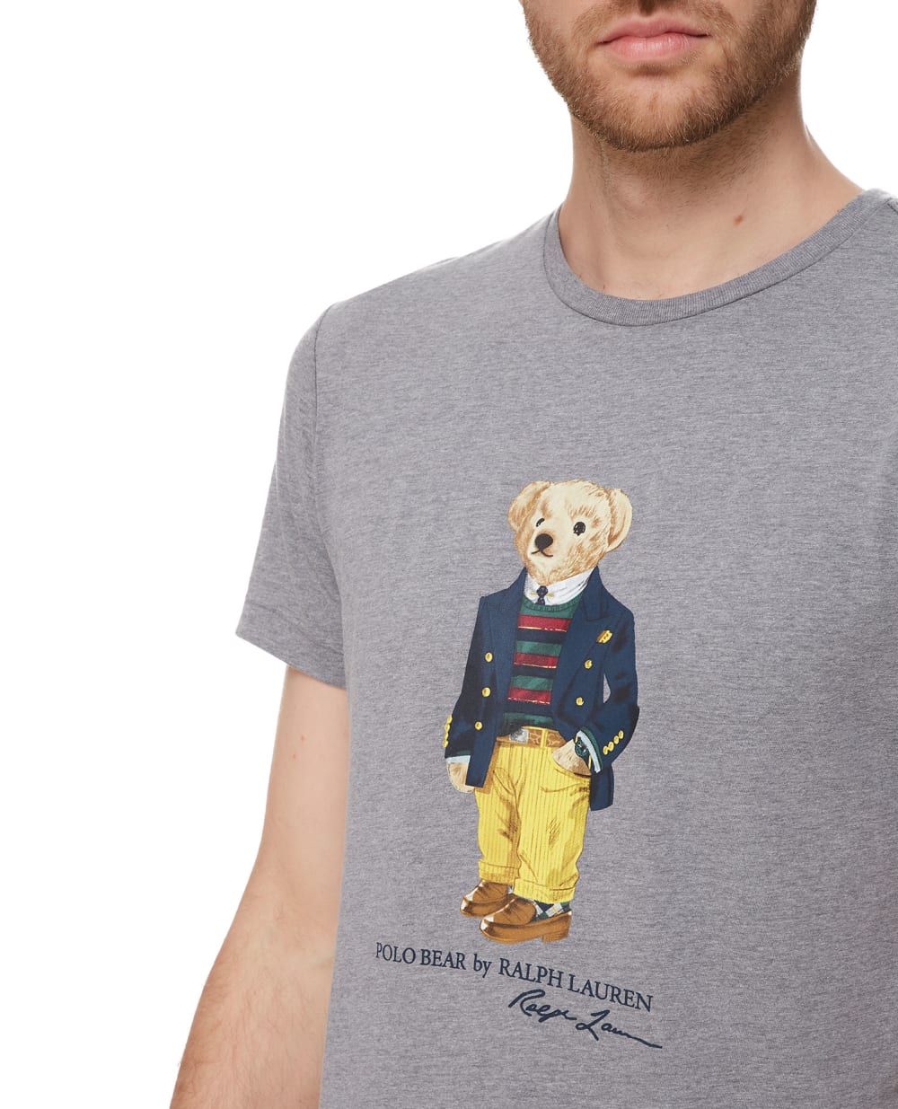 Футболка Polo Ralph Lauren 710853310004, серый цвет • Купить в интернет-магазине Kameron