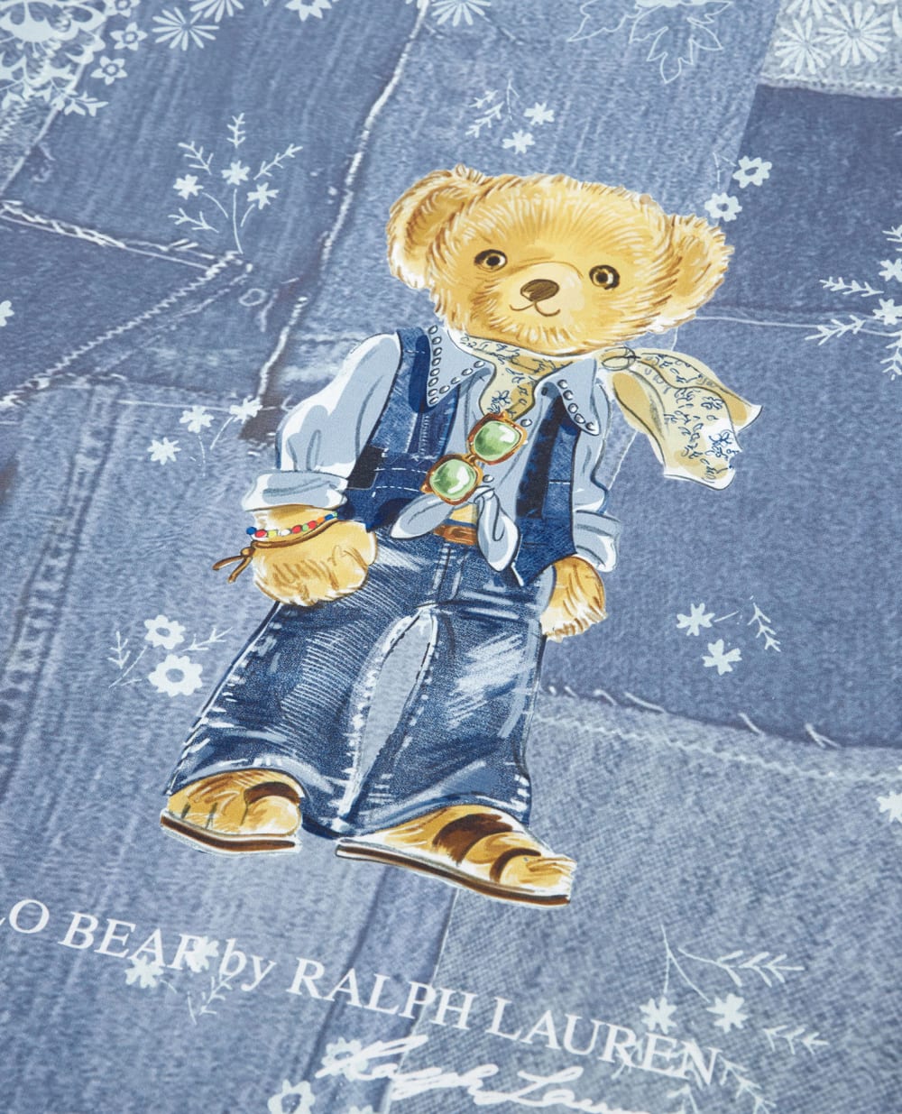 Платок Polo Bear Polo Ralph Lauren 455918262001, голубой цвет • Купить в интернет-магазине Kameron