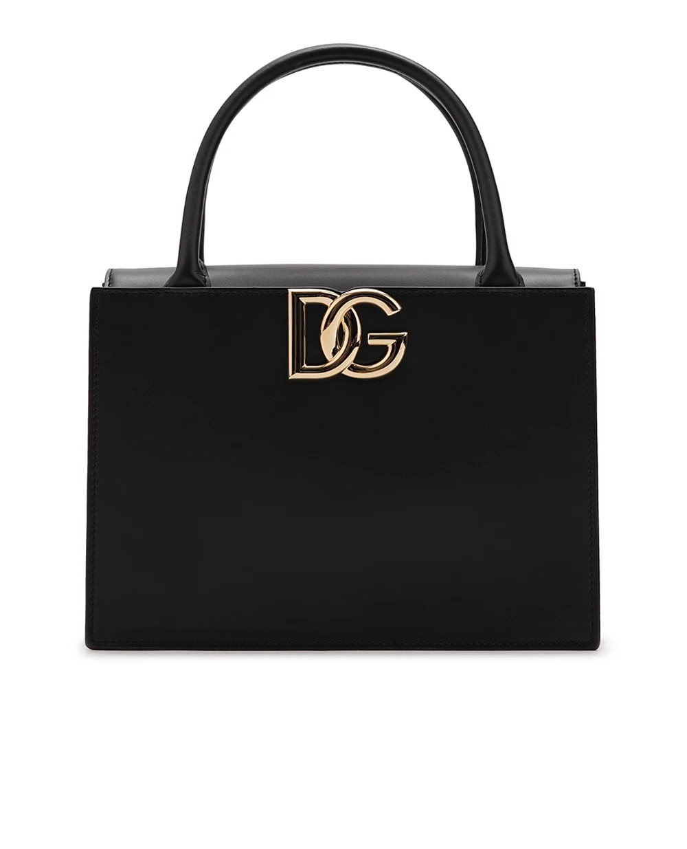 Кожаная сумка 3.5 Handbag Dolce&Gabbana BB7587-AW576, черный цвет • Купить в интернет-магазине Kameron