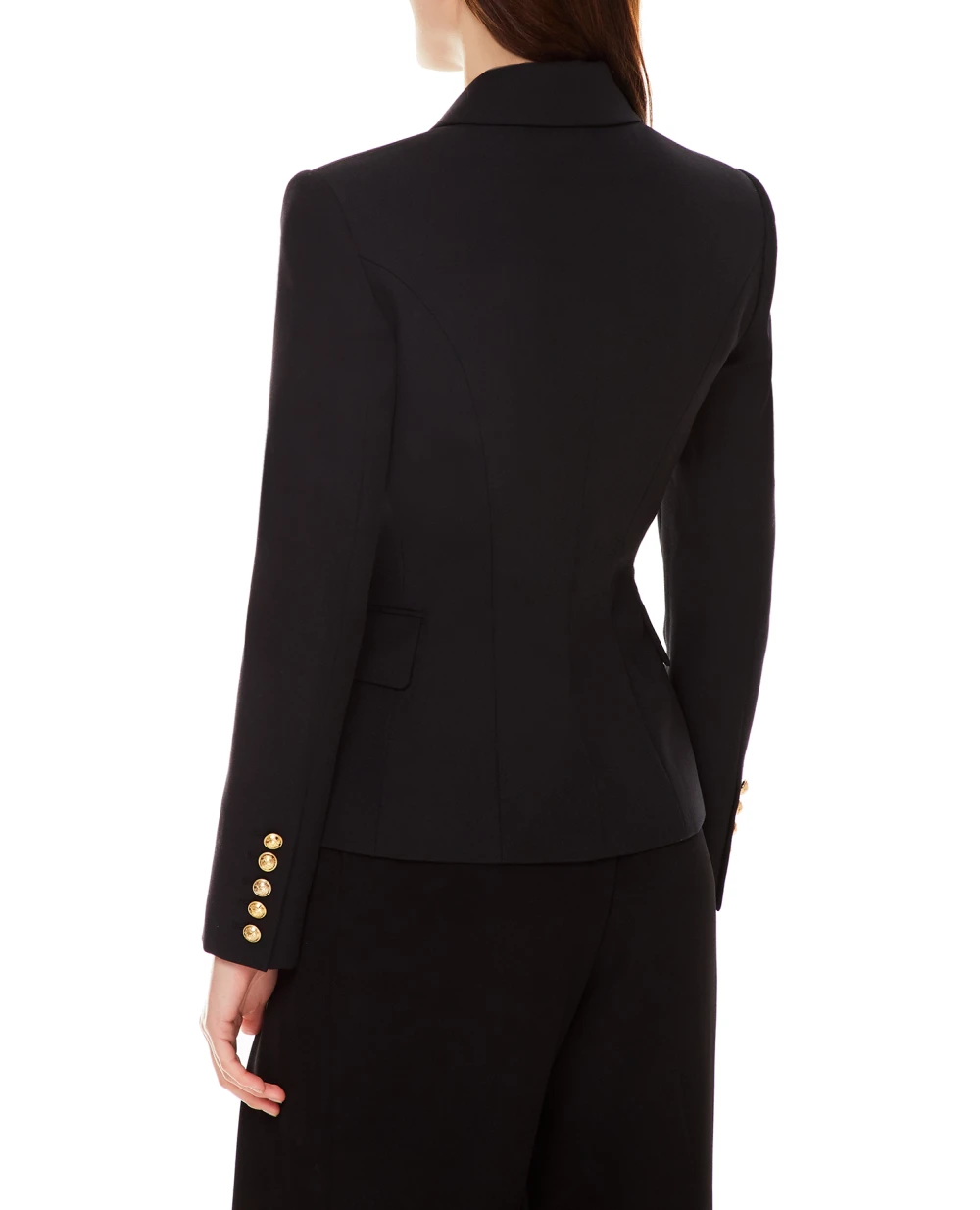 Шерстяной жакет Balmain XF1SG000WB05, черный цвет • Купить в интернет-магазине Kameron
