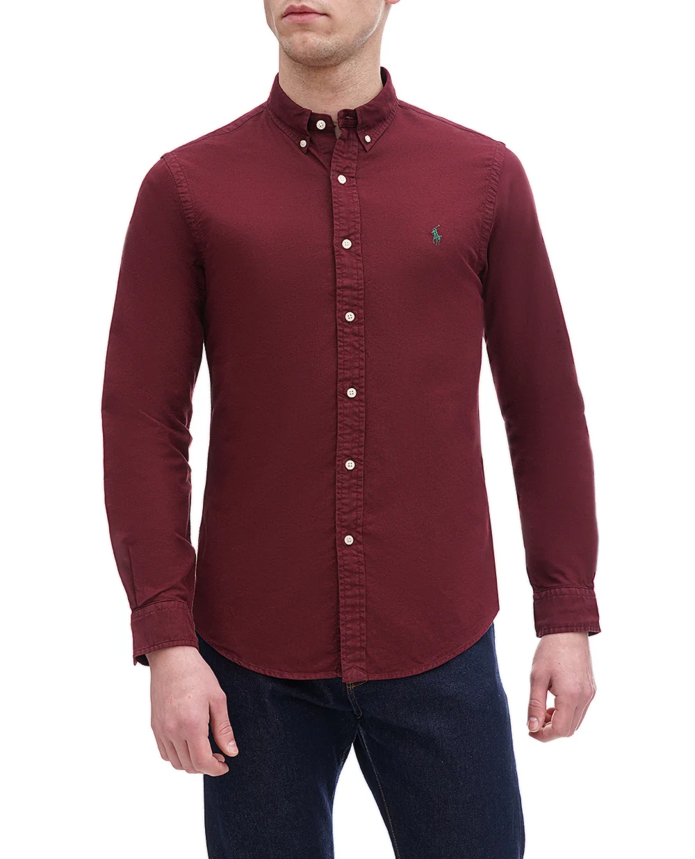 Рубашка Polo Ralph Lauren 710804257041, бордовый цвет • Купить в интернет-магазине Kameron