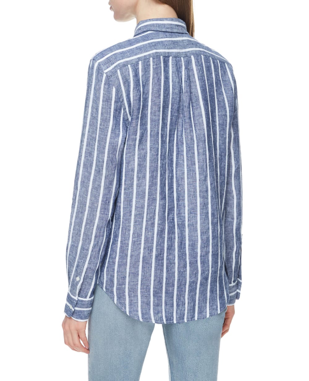 Льняная рубашка Polo Ralph Lauren 211780668009, синий цвет • Купить в интернет-магазине Kameron