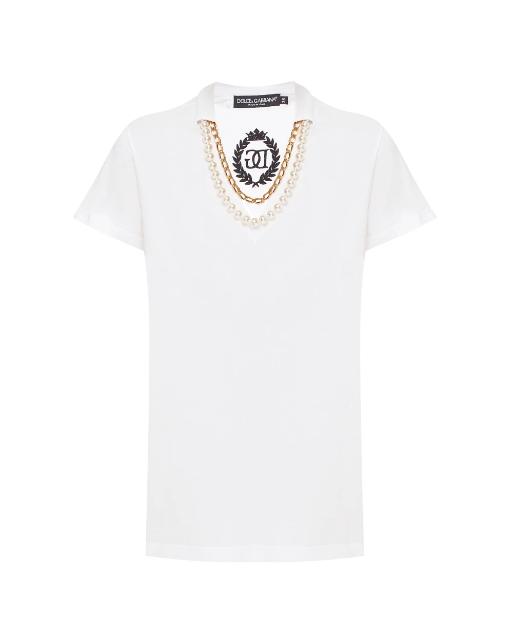 Футболка Dolce&Gabbana F8M43Z-G7XGE, белый цвет • Купить в интернет-магазине Kameron