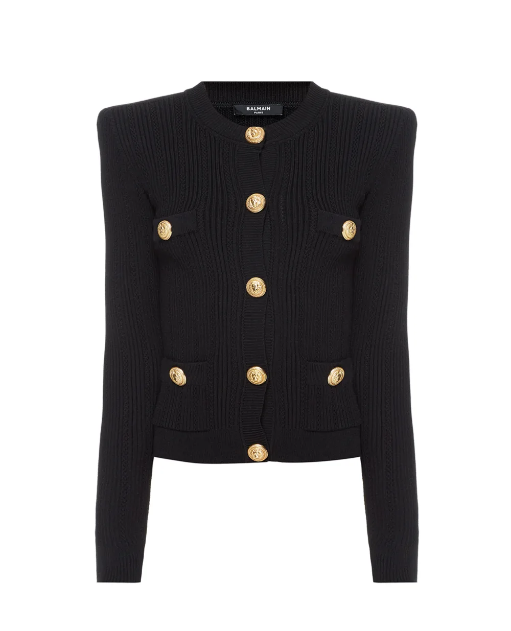 Кардиган Balmain XF1KL005KB39, черный цвет • Купить в интернет-магазине Kameron
