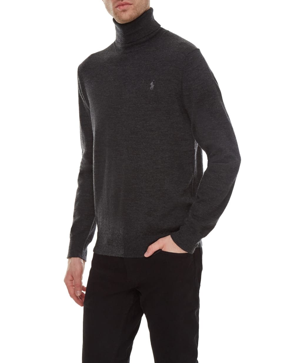 Шерстяной гольф Polo Ralph Lauren 710771090004, серый цвет • Купить в интернет-магазине Kameron