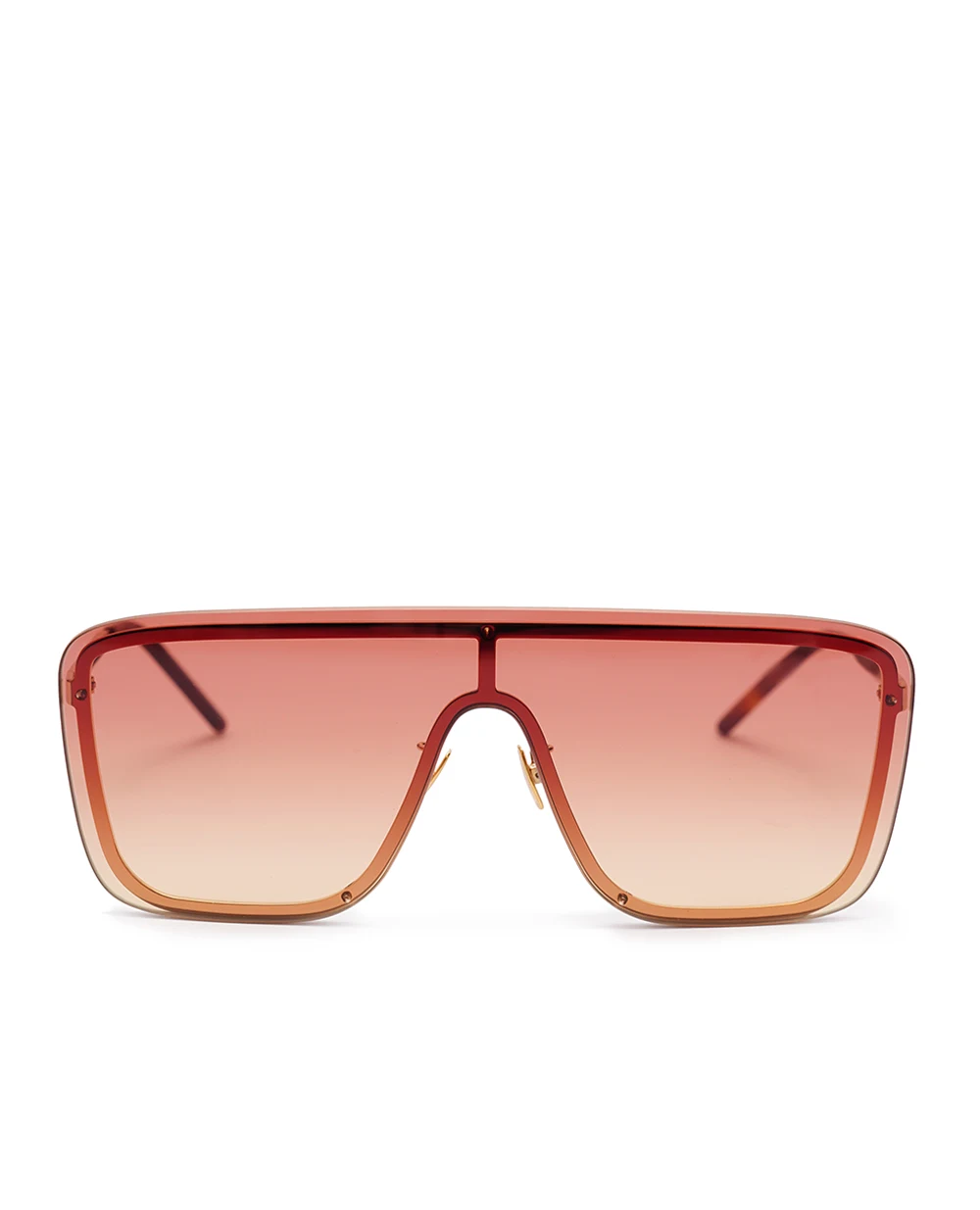 Солнцезащитные очки Saint Laurent SL 364 MASK -008, коричневый цвет • Купить в интернет-магазине Kameron