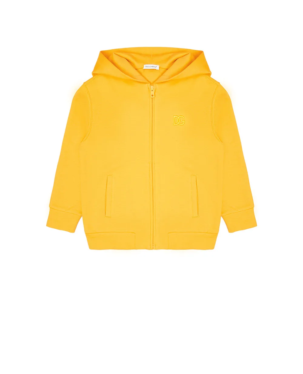 Детское худи Dolce&Gabbana Kids L4JWCU-G7BYI-B, желтый цвет • Купить в интернет-магазине Kameron