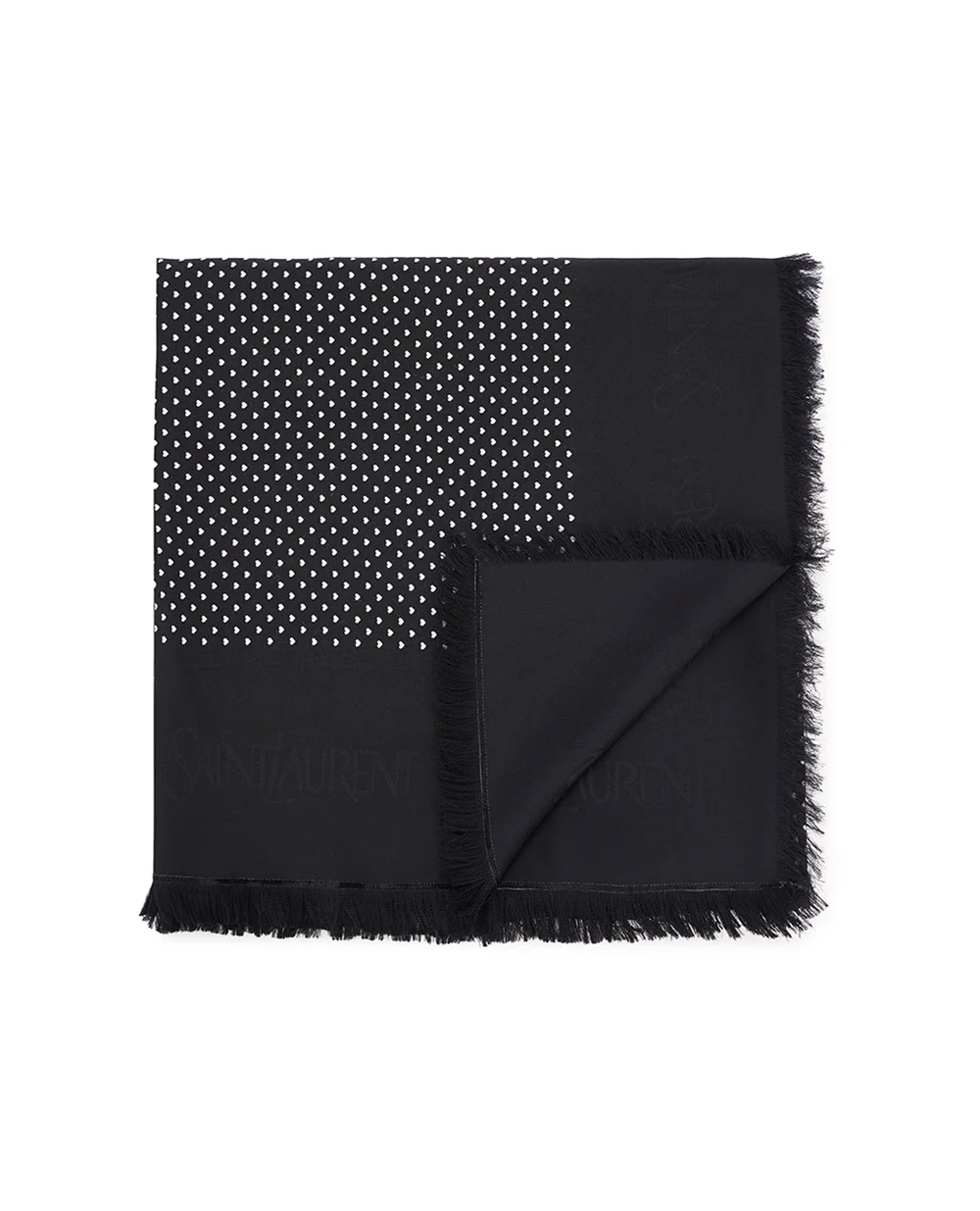 Шарф Saint Laurent 782538-3YP55, черный цвет • Купить в интернет-магазине Kameron