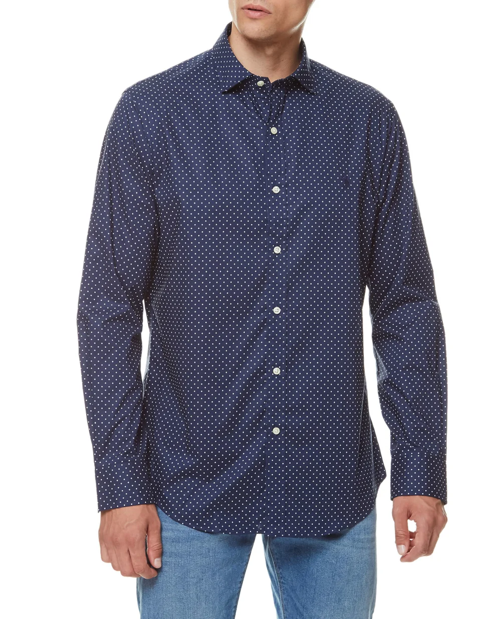 Рубашка Polo Ralph Lauren 710844549001, синий цвет • Купить в интернет-магазине Kameron