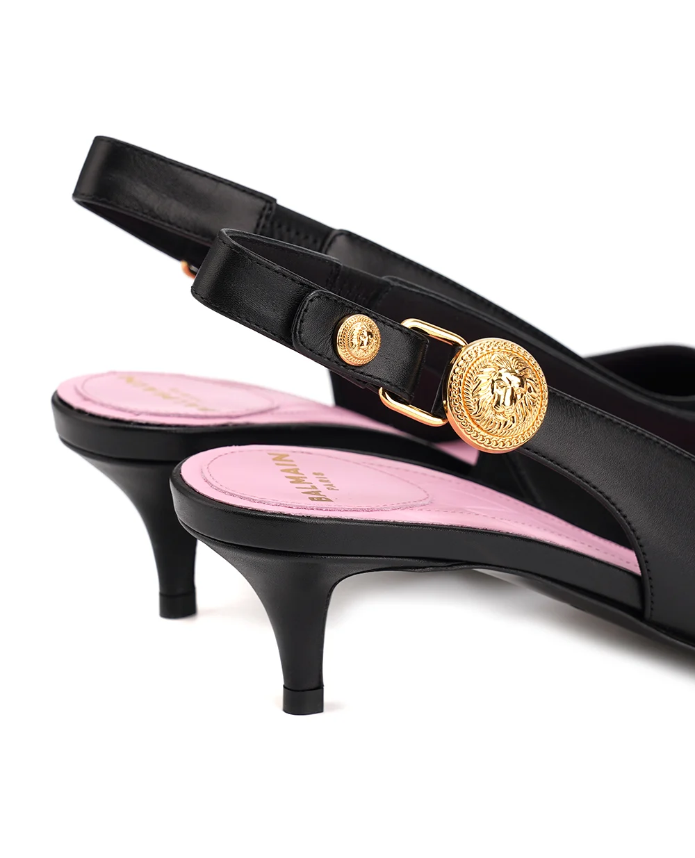 Туфлі Slingback Eva Balmain DN1UK051LVIT, чорний колір • Купити в інтернет-магазині Kameron
