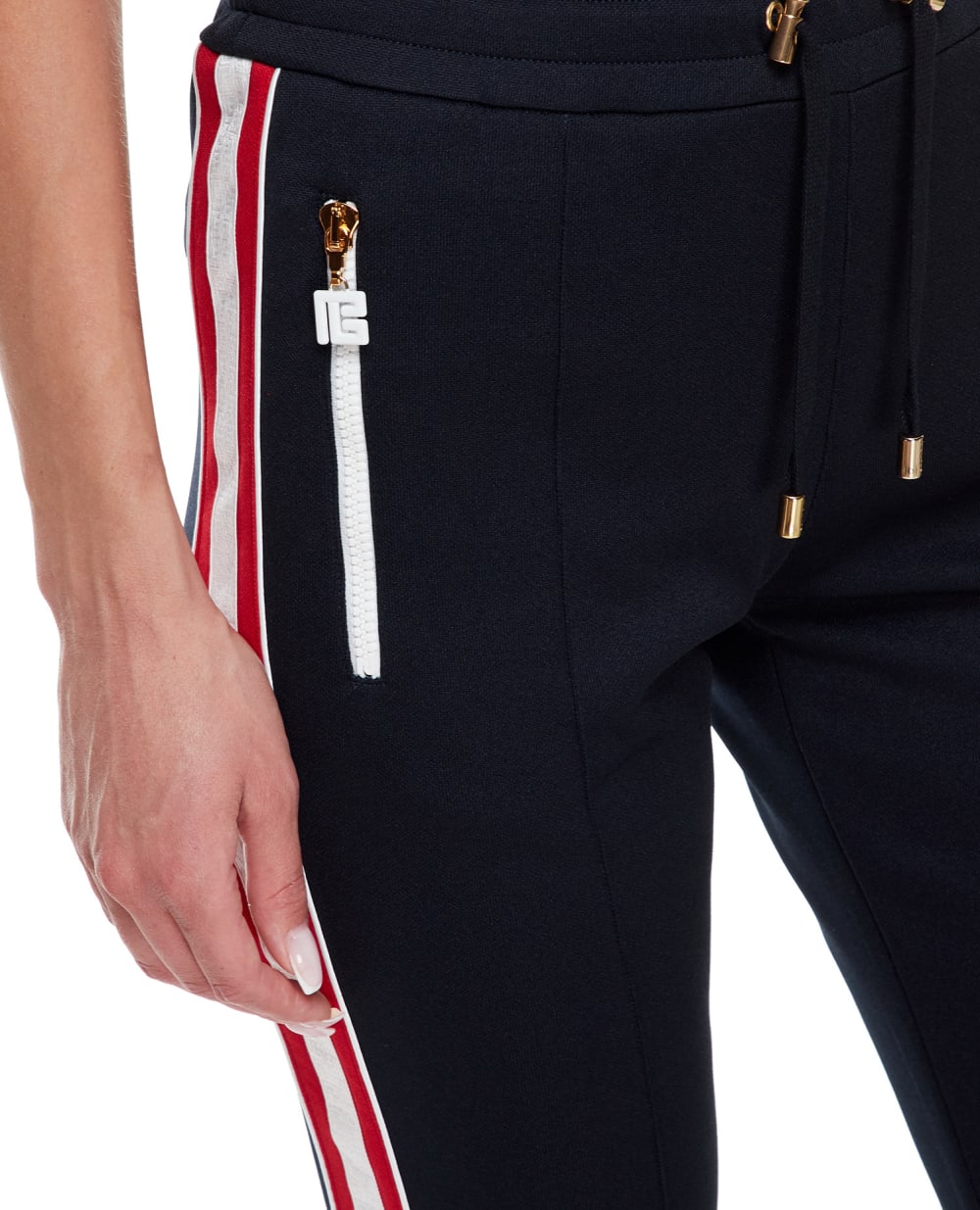Брюки Balmain BF1OB110JG70, темно-синий цвет • Купить в интернет-магазине Kameron