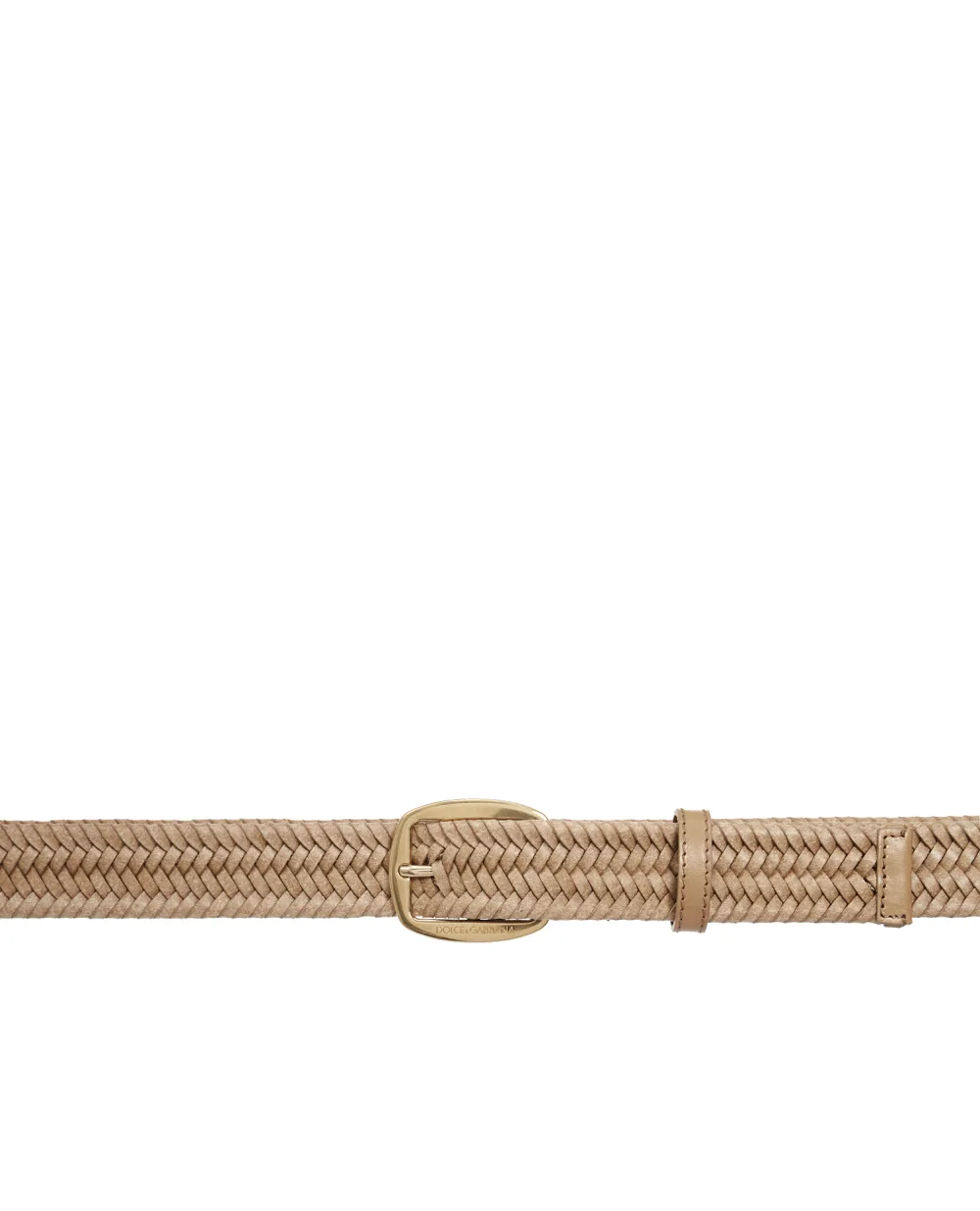 Кожаный ремень Dolce&Gabbana BC4417-AX287, бежевый цвет • Купить в интернет-магазине Kameron