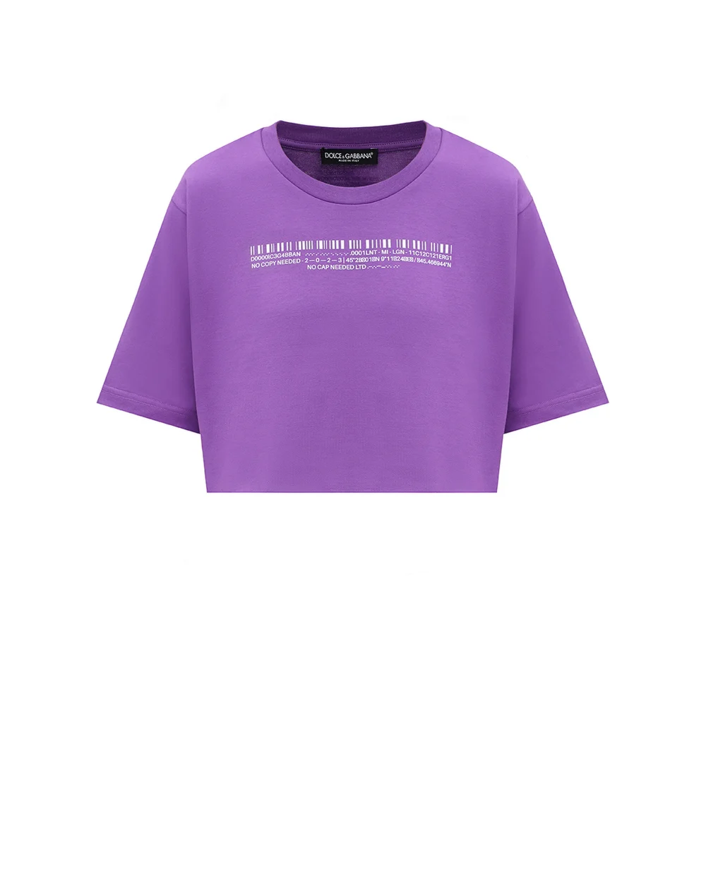Футболка DGVIB3 Dolce&Gabbana F8U84T-G7L2Q, сиреневый цвет • Купить в интернет-магазине Kameron