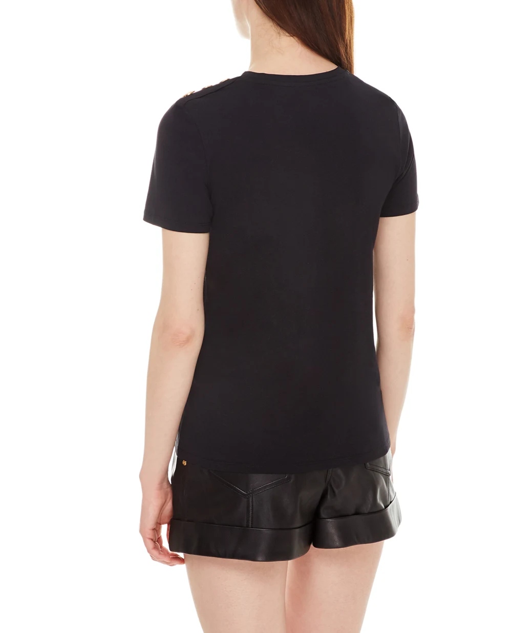 Футболка Balmain XF1EF005BB37, черный цвет • Купить в интернет-магазине Kameron