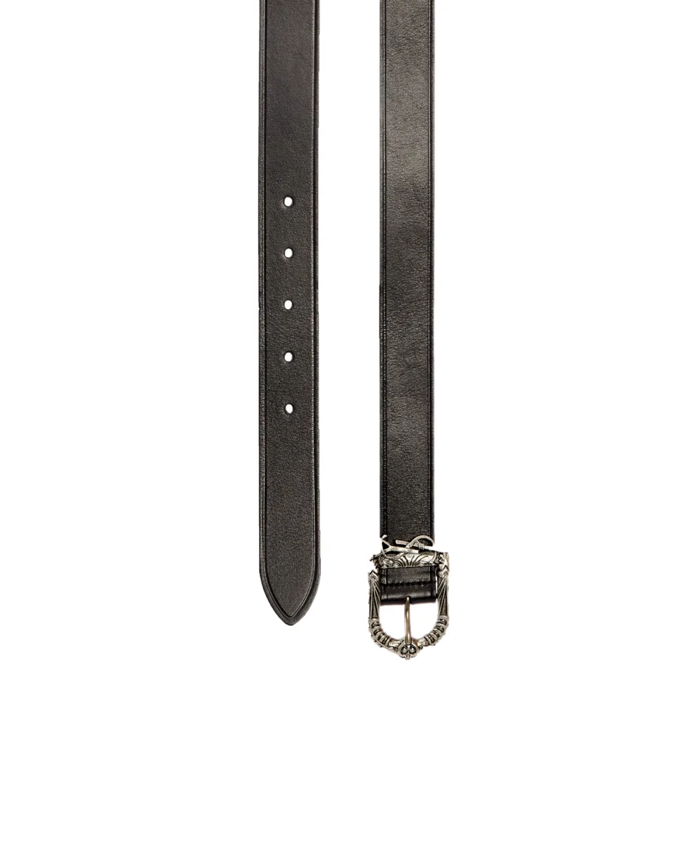 Кожаный ремень Saint Laurent 533721-0IH0D, черный цвет • Купить в интернет-магазине Kameron