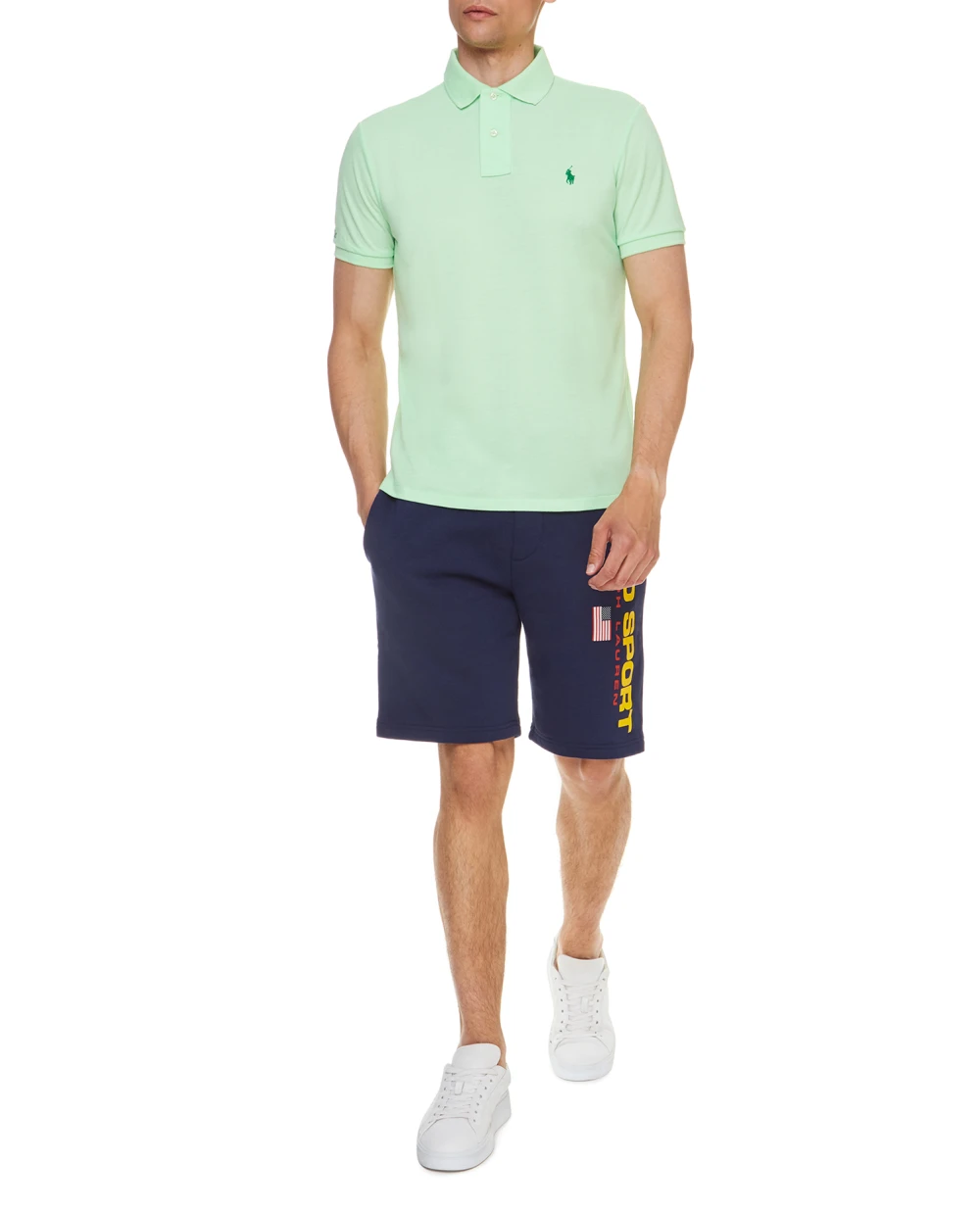 Поло Polo Ralph Lauren 710804077025, мятный цвет • Купить в интернет-магазине Kameron