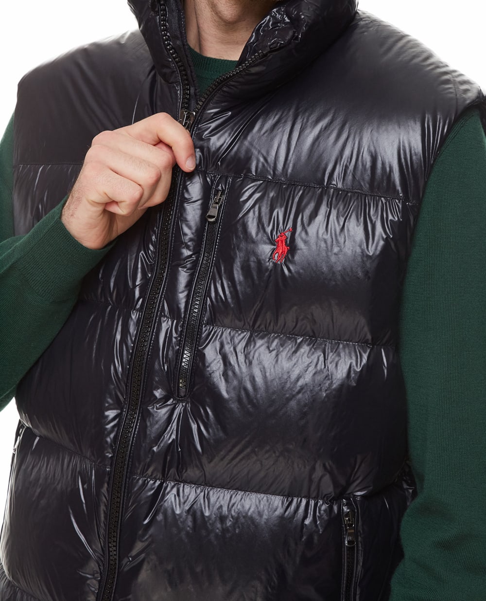 Пуховой жилет Polo Ralph Lauren 710849777002, черный цвет • Купить в интернет-магазине Kameron