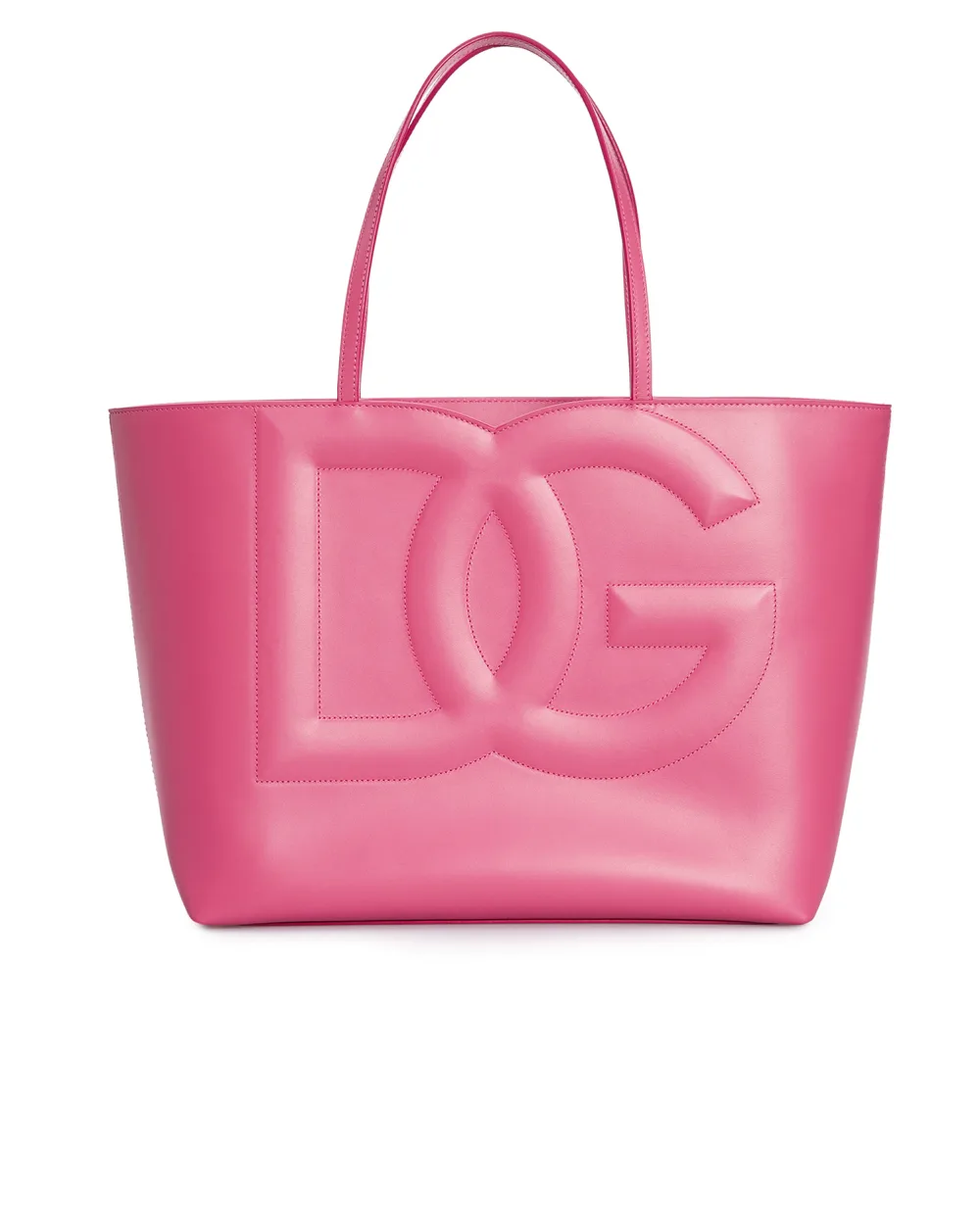 Кожаная сумка DG Logo Medium Dolce&Gabbana BB7338-AW576, розовый цвет • Купить в интернет-магазине Kameron