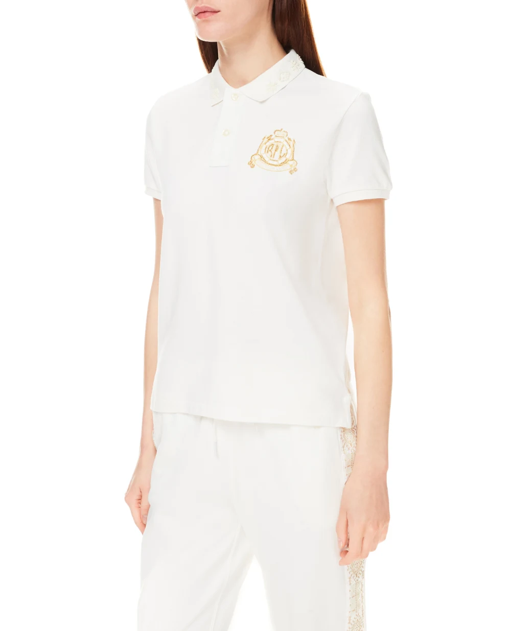 Поло Polo Ralph Lauren 211846879001, белый цвет • Купить в интернет-магазине Kameron