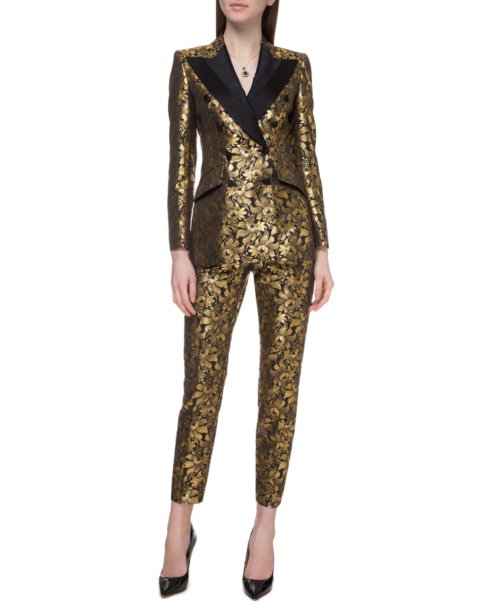 Жаккардовые брюки Dolce&Gabbana FTAM2T-HJMG8, разноцветный цвет • Купить в интернет-магазине Kameron