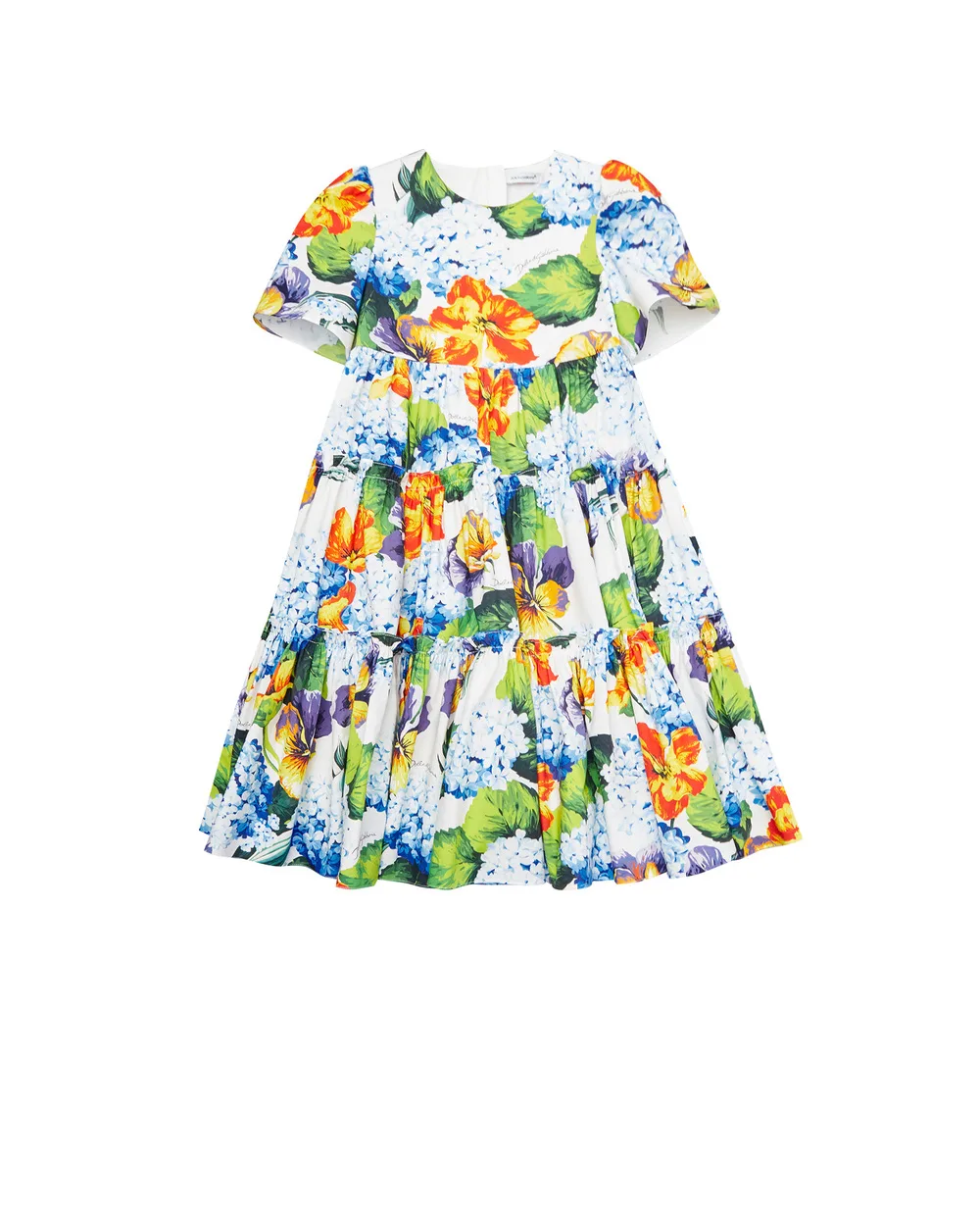 Платье Dolce&Gabbana Kids L53DC5-HS5MF-B, разноцветный цвет • Купить в интернет-магазине Kameron