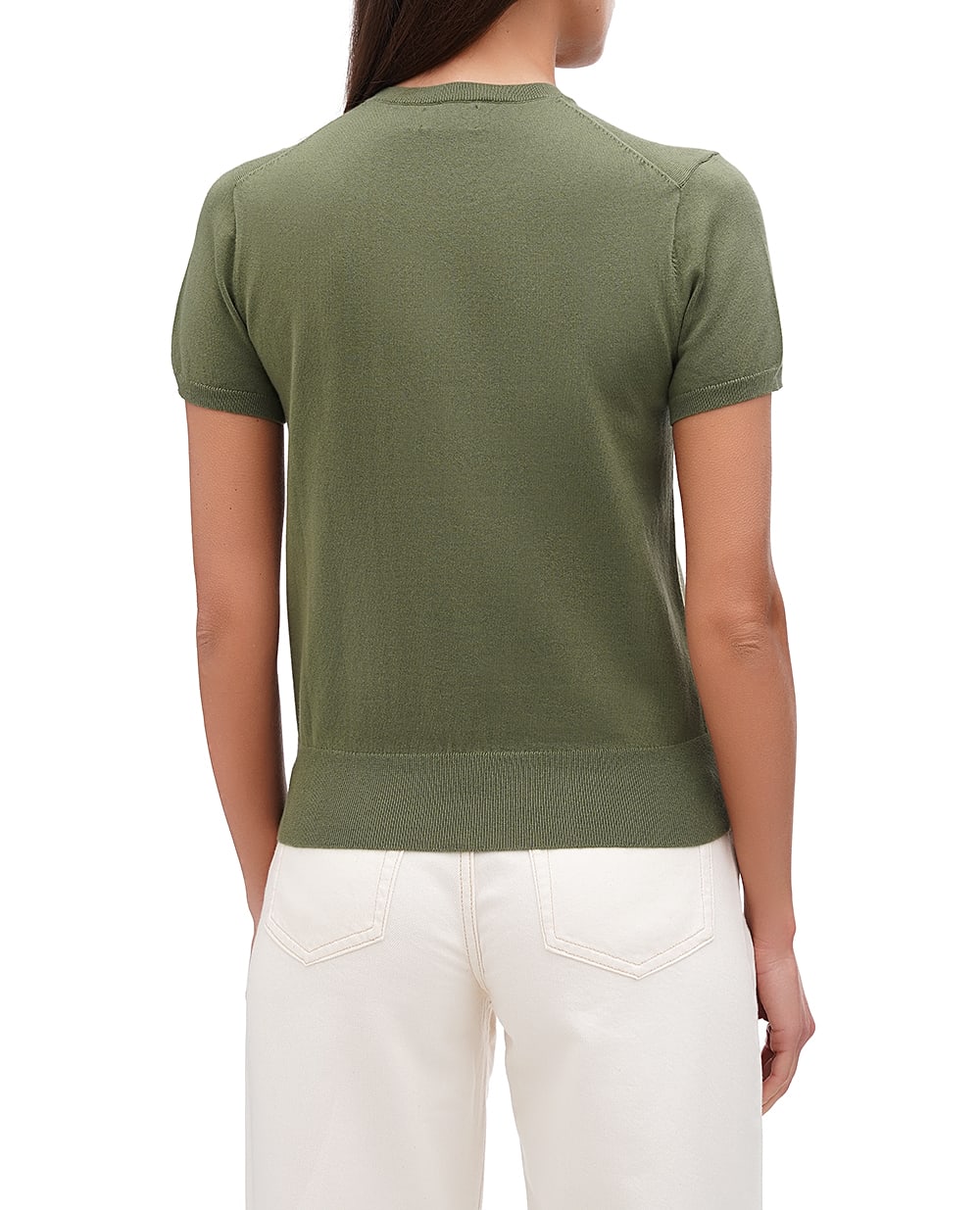 Джемпер с короткими рукавами Polo Ralph Lauren 211891673016, оливковый цвет • Купить в интернет-магазине Kameron