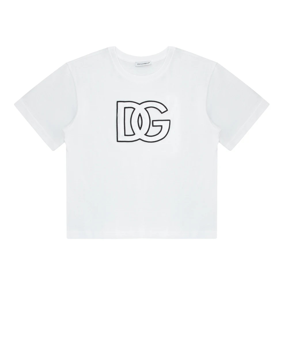 Детская футболка Dolce&Gabbana Kids L4JTEY-G7I4Y-B, белый цвет • Купить в интернет-магазине Kameron