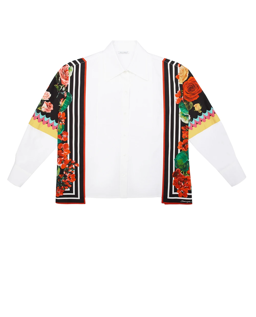 блуза Dolce&Gabbana Kids L55S17-G7YQV-S, белый цвет • Купить в интернет-магазине Kameron