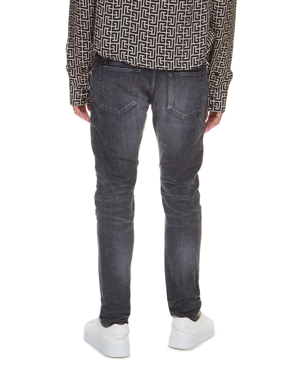 Джинсы Balmain VH1MG010001D, серый цвет • Купить в интернет-магазине Kameron