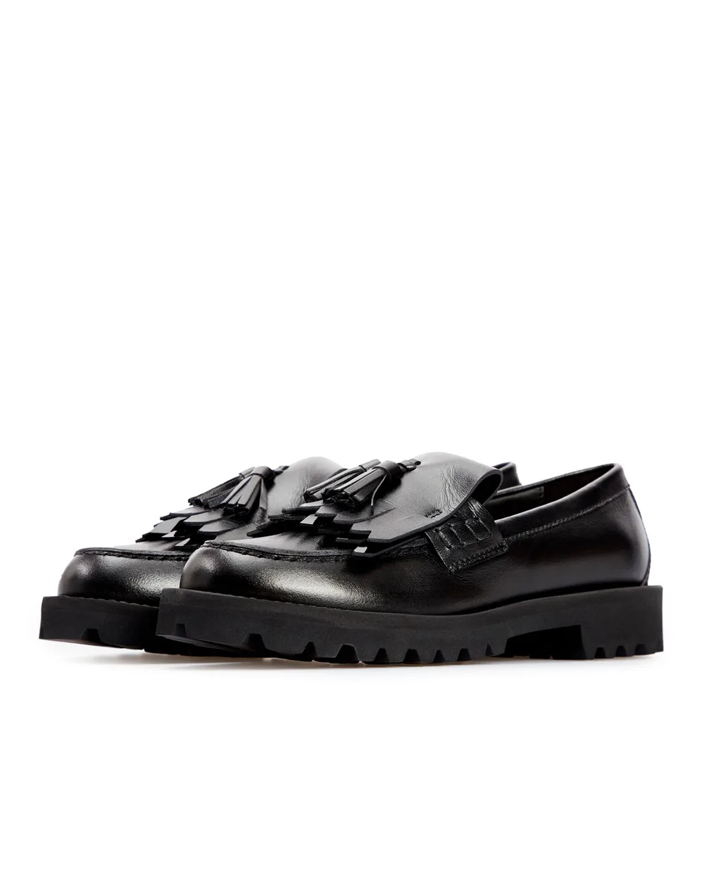 Кожаные лоферы Dolce&Gabbana Kids D11044-A7924-L, черный цвет • Купить в интернет-магазине Kameron