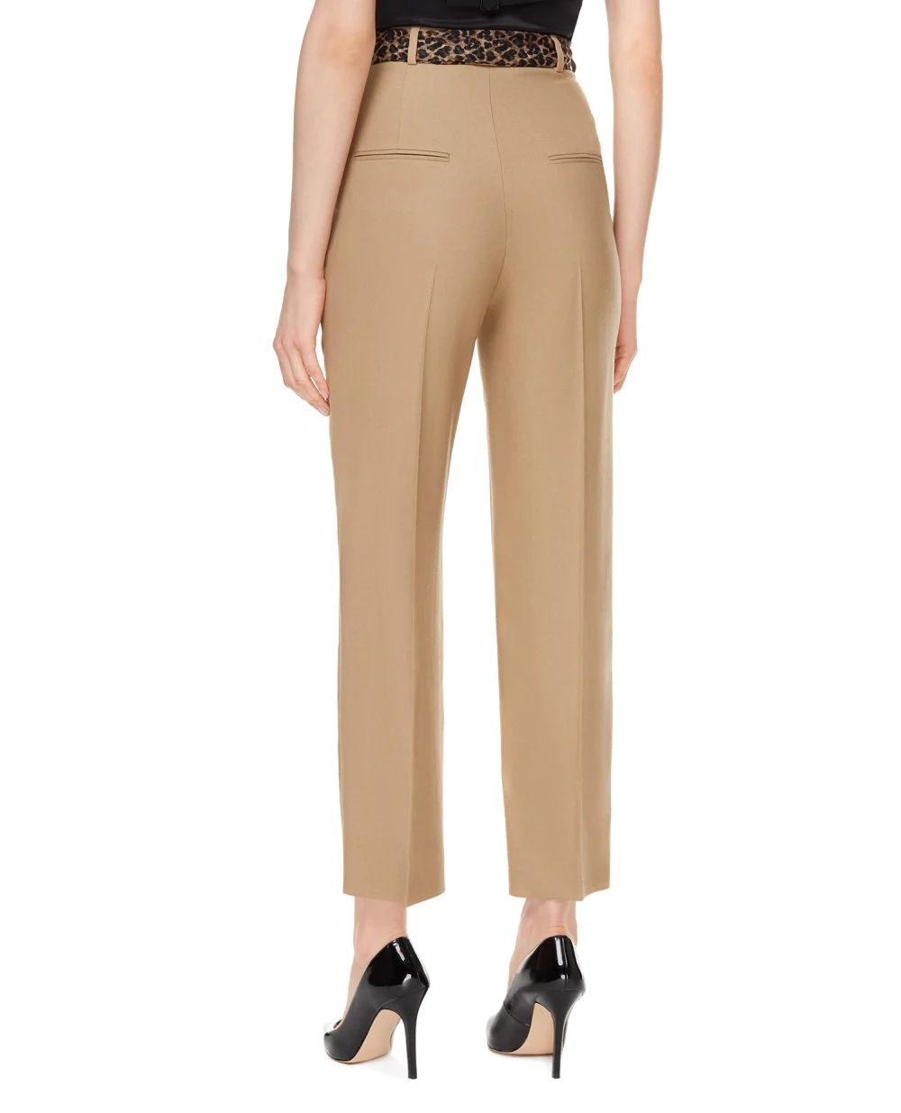 Шерстяные брюки Saint Laurent 648142-Y7B73, бежевый цвет • Купить в интернет-магазине Kameron