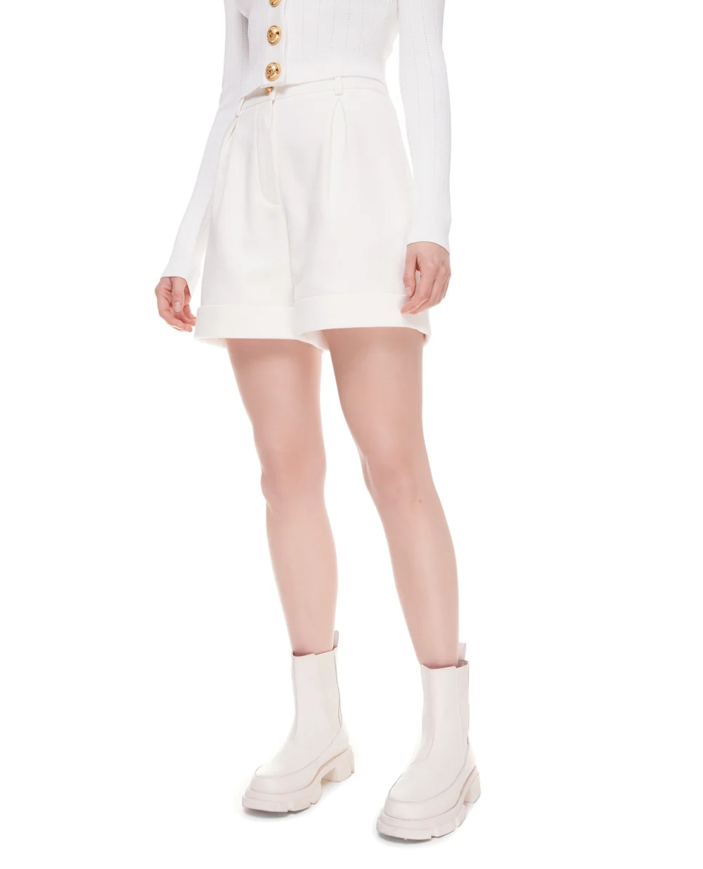 Шорты Balmain XF1PA125CB11, белый цвет • Купить в интернет-магазине Kameron