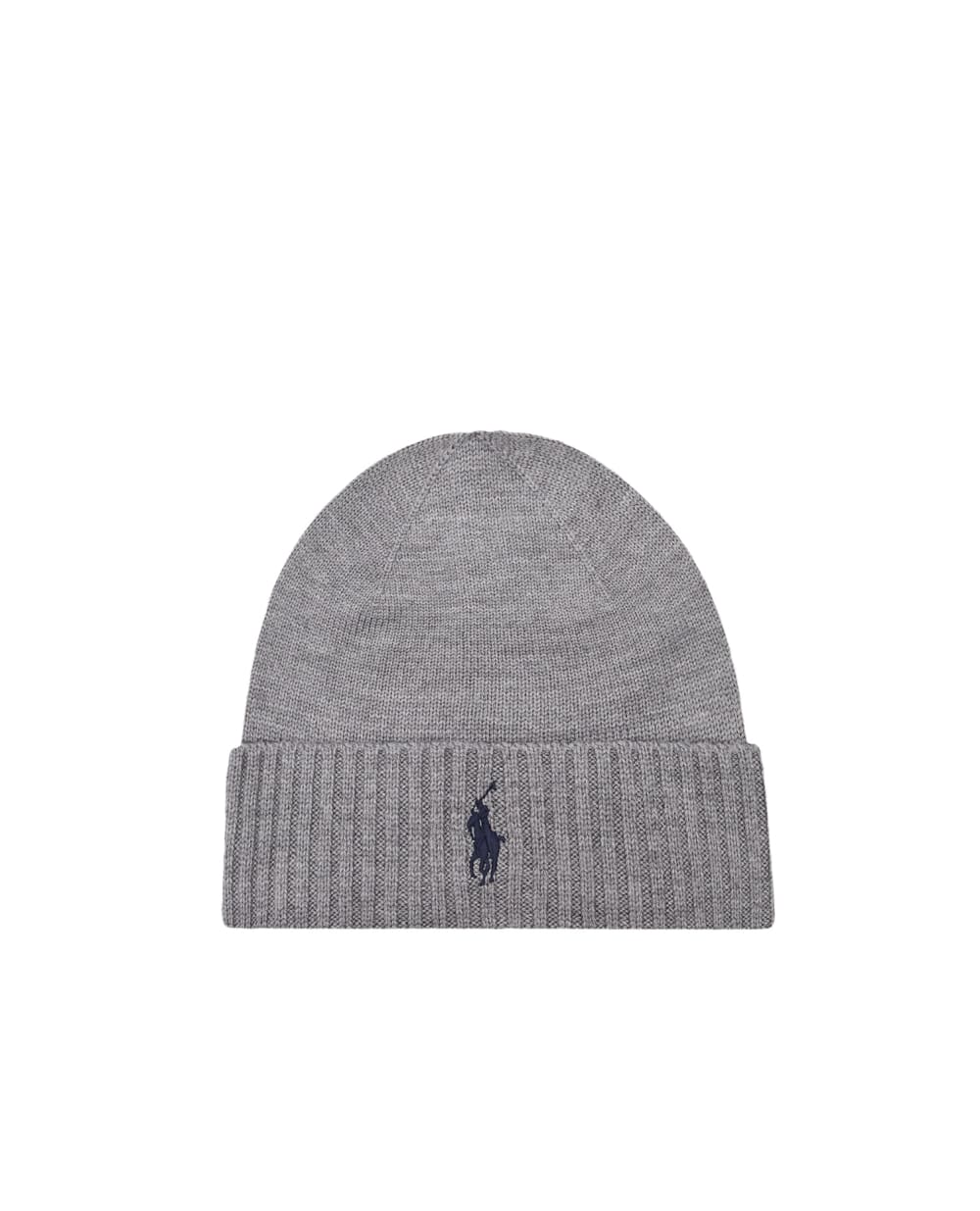 Шерстяная шапка Polo Ralph Lauren 710886137003, серый цвет • Купить в интернет-магазине Kameron