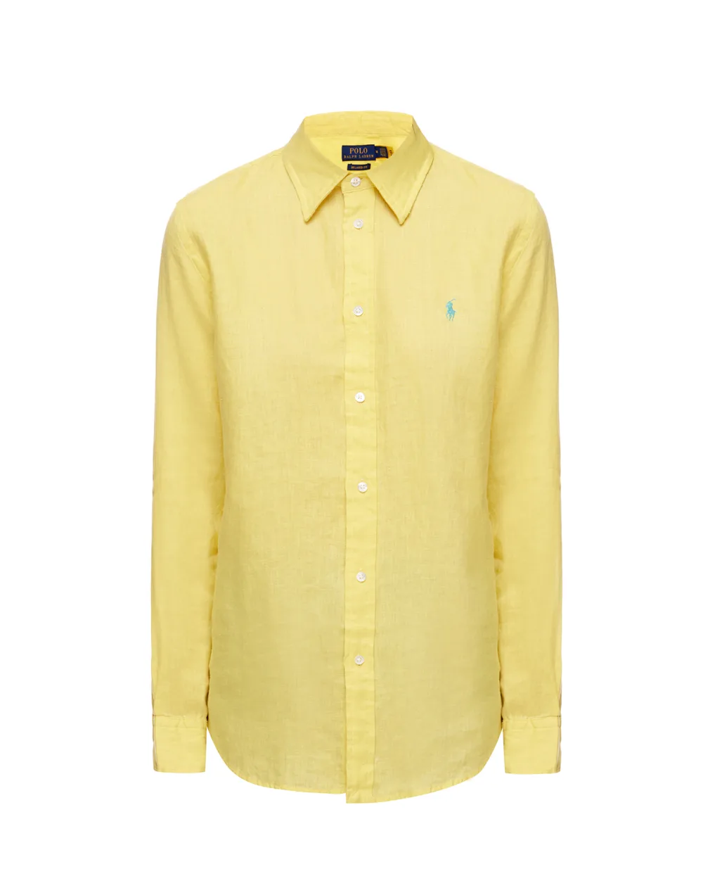 Льняная рубашка Polo Ralph Lauren 211827658012, желтый цвет • Купить в интернет-магазине Kameron