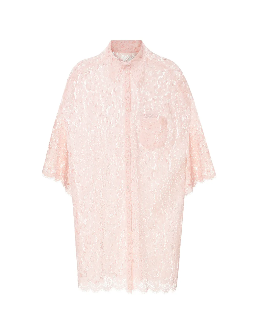Кружевная блуза Dolce&Gabbana F5N68T-HLMEA, розовый цвет • Купить в интернет-магазине Kameron