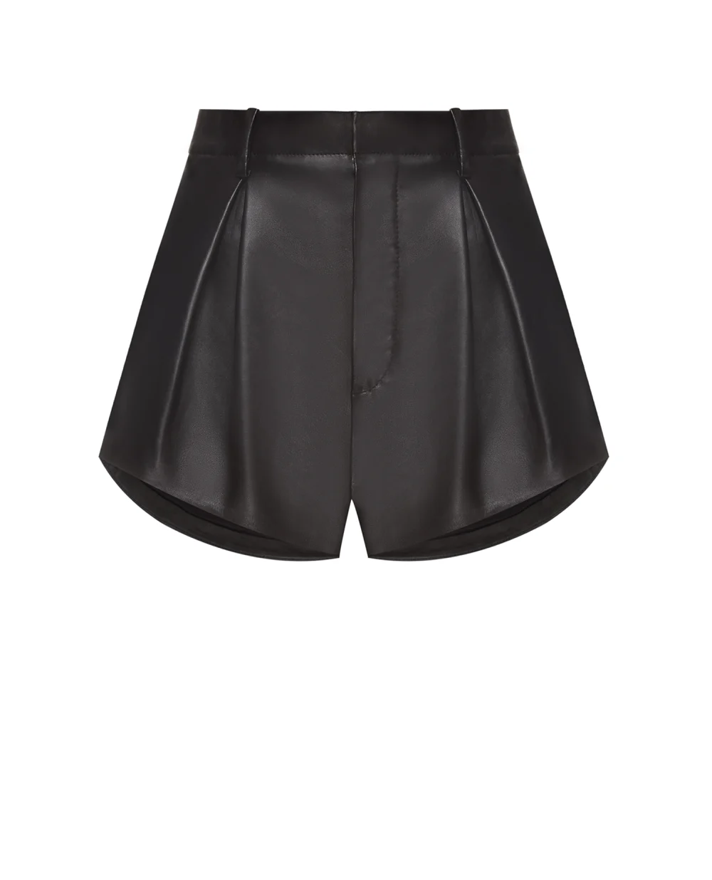 Кожаные шорты Saint Laurent 648018-YC2ZZ, черный цвет • Купить в интернет-магазине Kameron