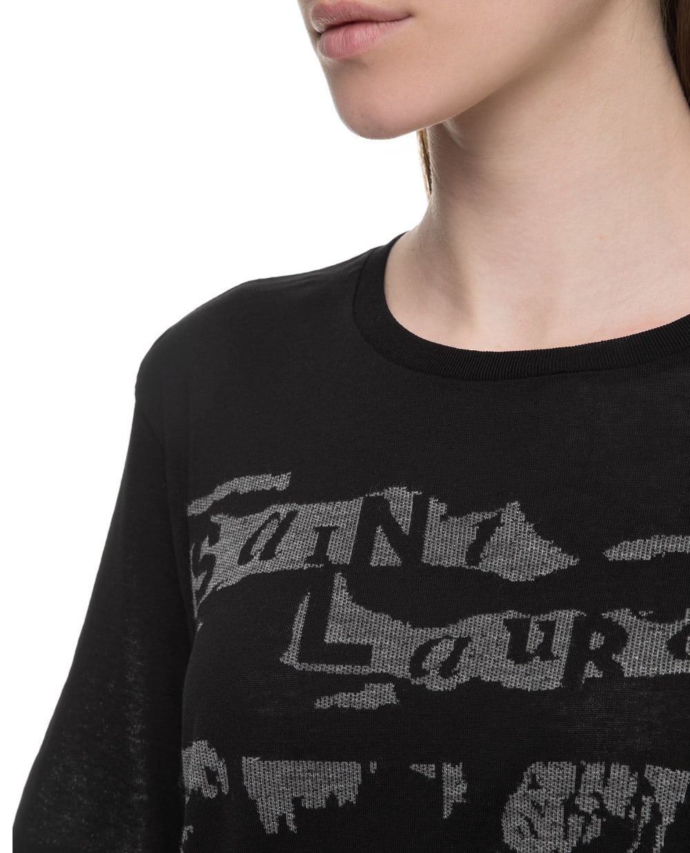 Футболка Saint Laurent 596572-YBOF2, черный цвет • Купить в интернет-магазине Kameron