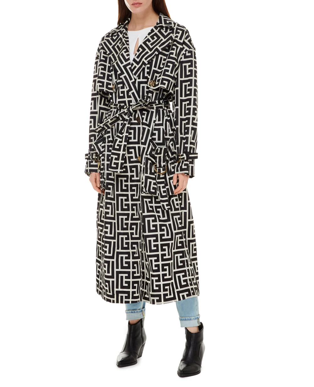 Тренч Balmain XF1TL030XB33, разноцветный цвет • Купить в интернет-магазине Kameron