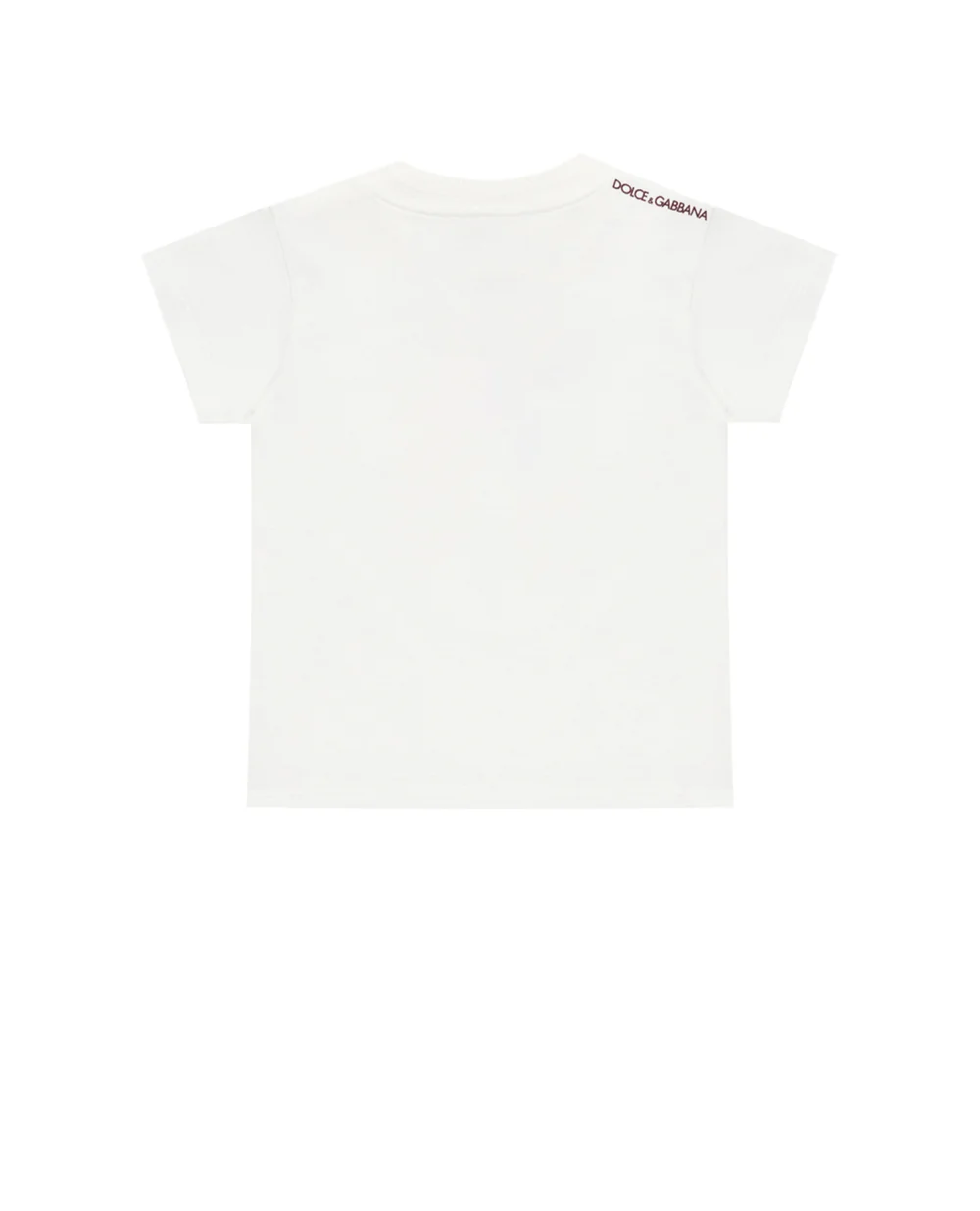 Футболка Dolce&Gabbana Kids L4JTBL-G7YFK-B, белый цвет • Купить в интернет-магазине Kameron