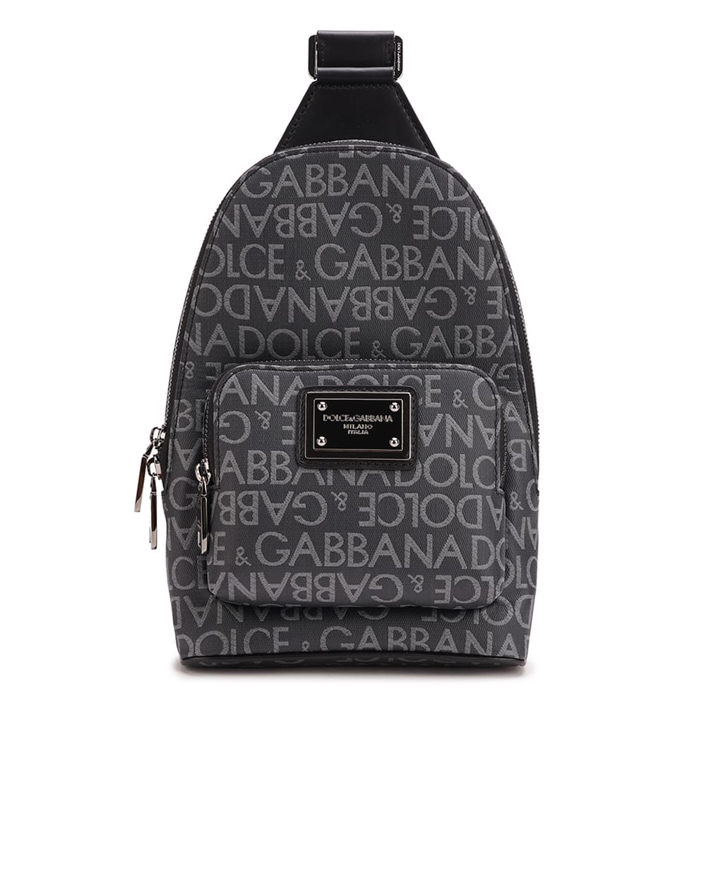 Кожаная сумка Dolce&Gabbana BM2295-AJ705, темно-серый цвет • Купить в интернет-магазине Kameron